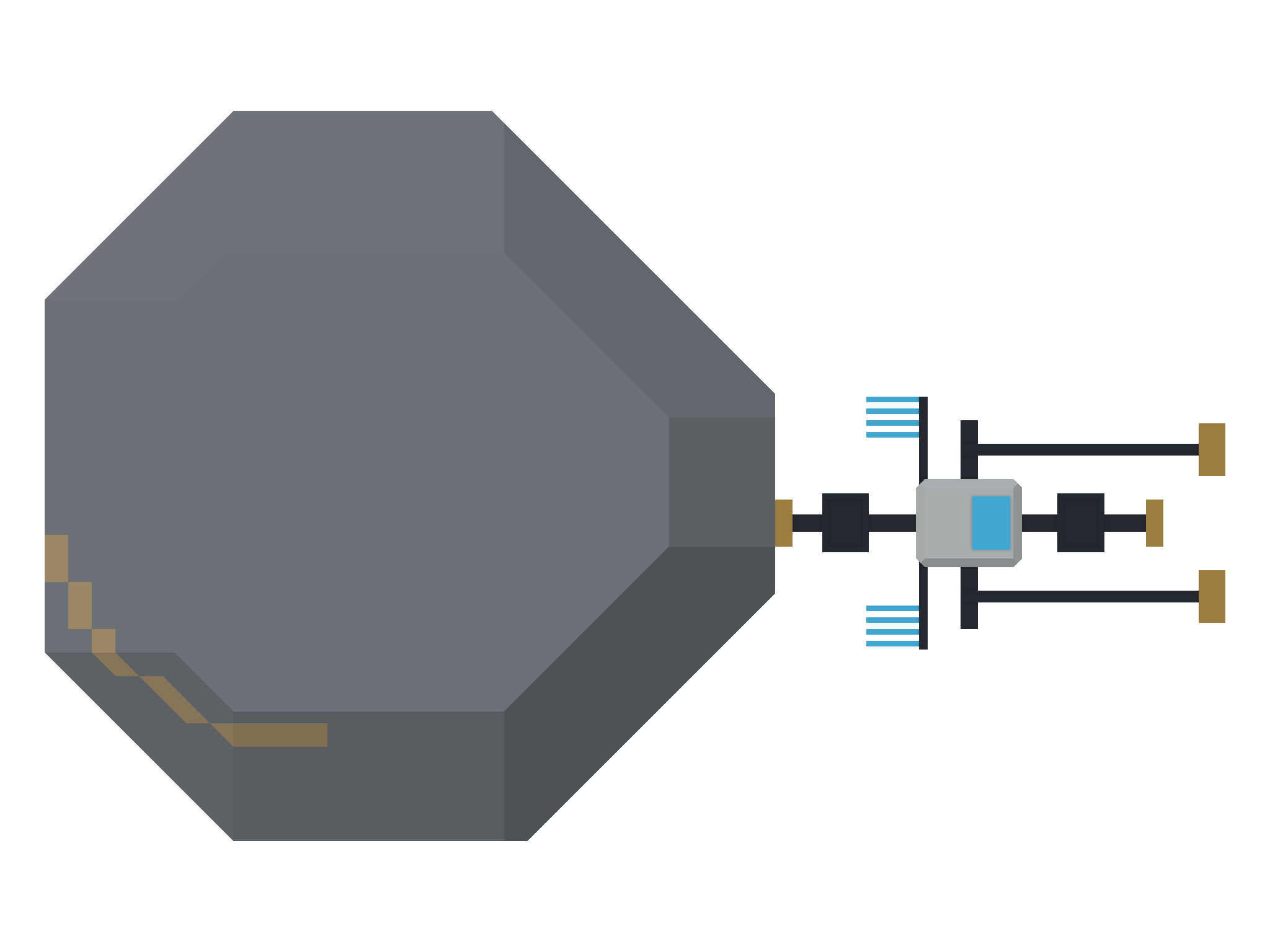 Top view of QUARRY / ORE MINE / DEPOSIT 1