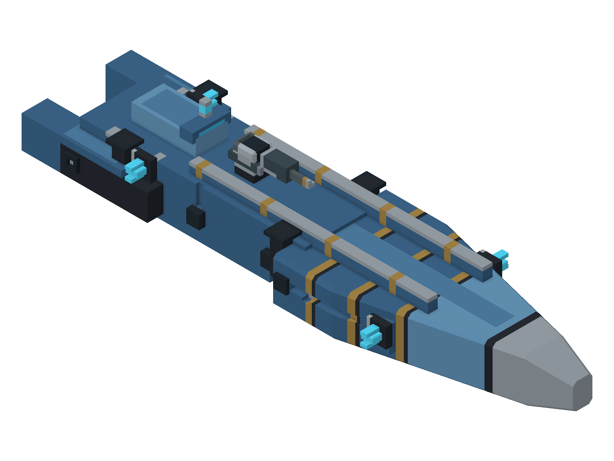 MAUL / ANVIL — three-quarter view from above