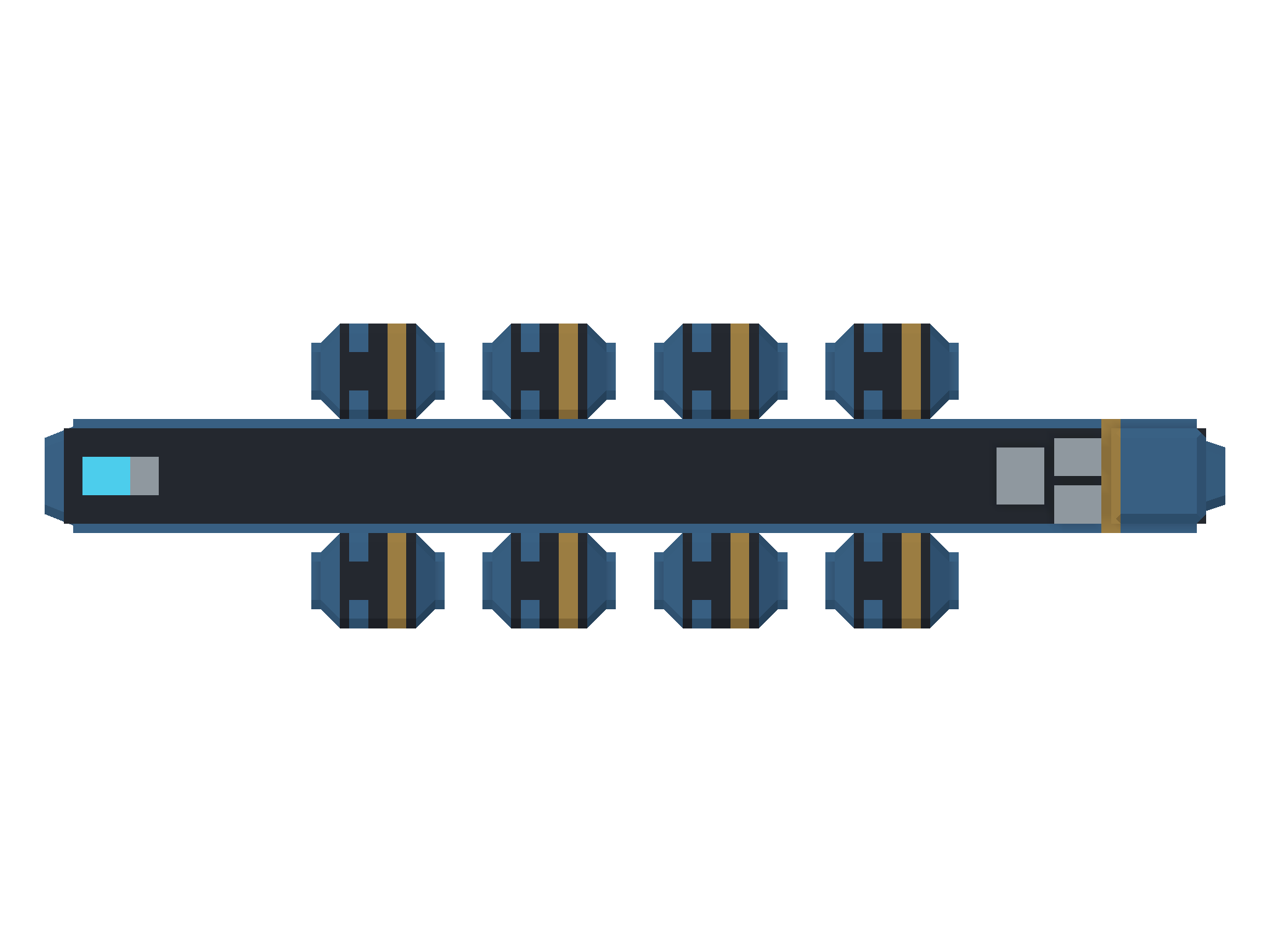 Top view of BASTION / fleet oiler