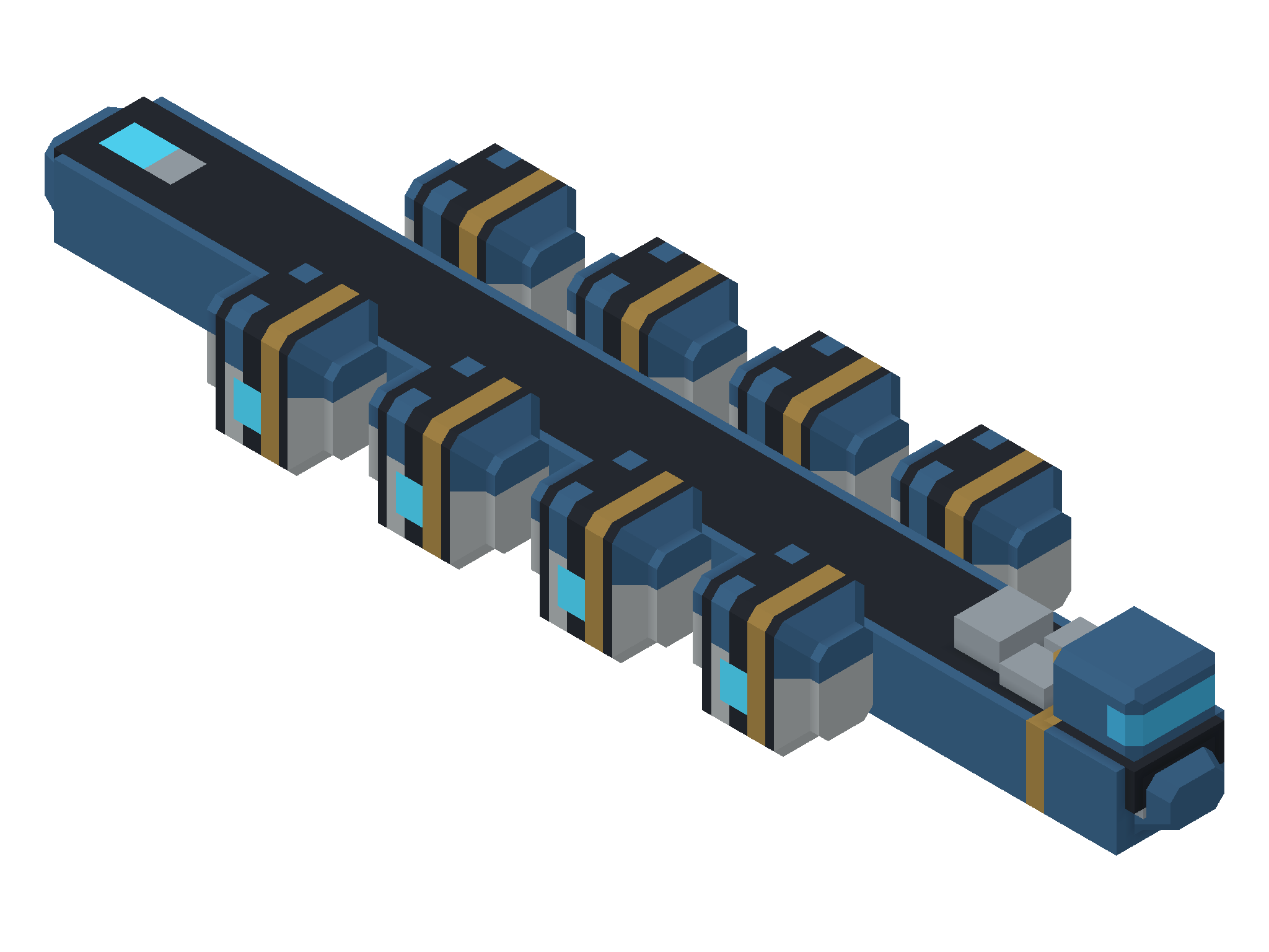 BASTION / fleet oiler — three-quarter view from above