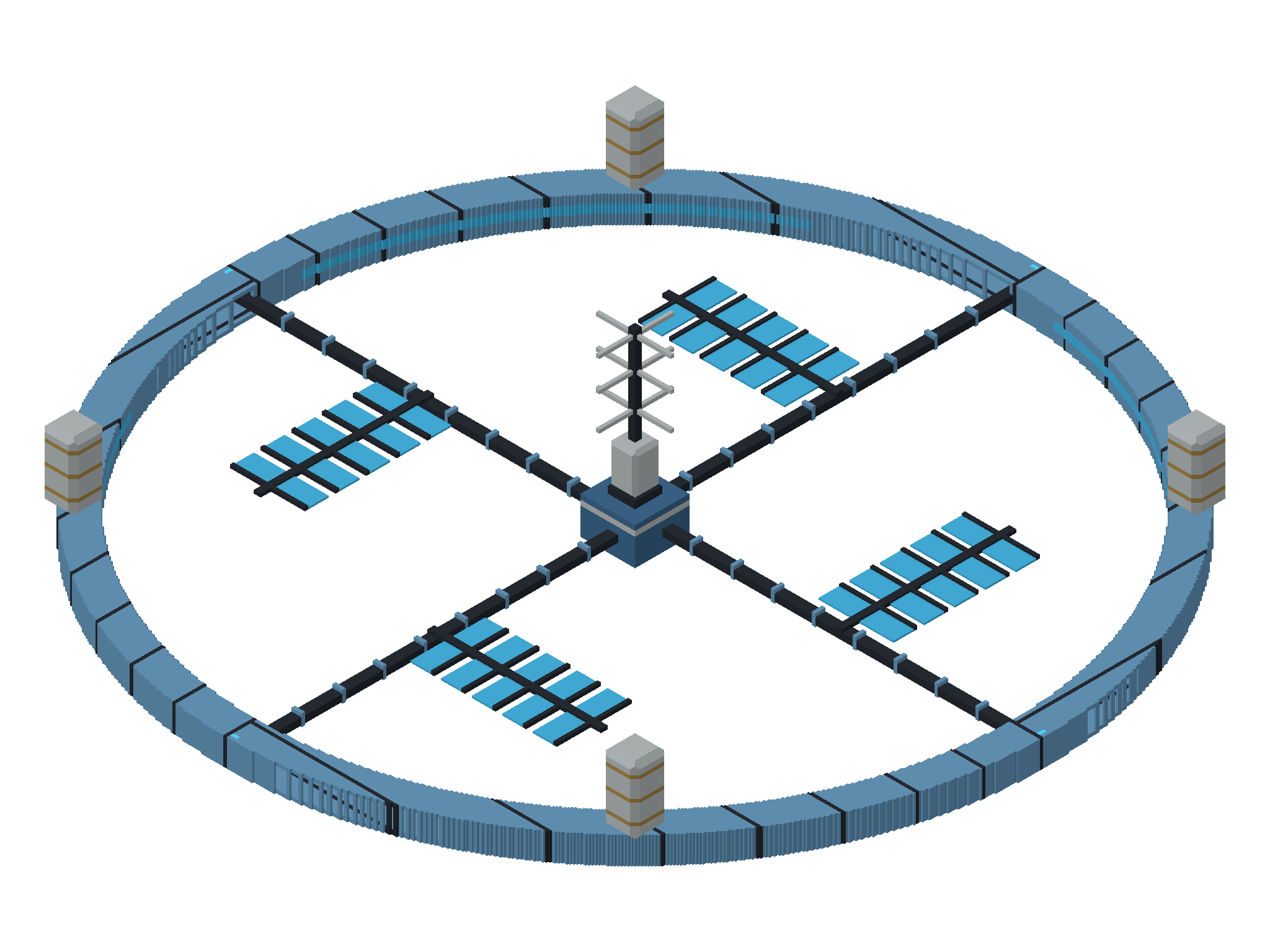 CROWN — three-quarter view from above