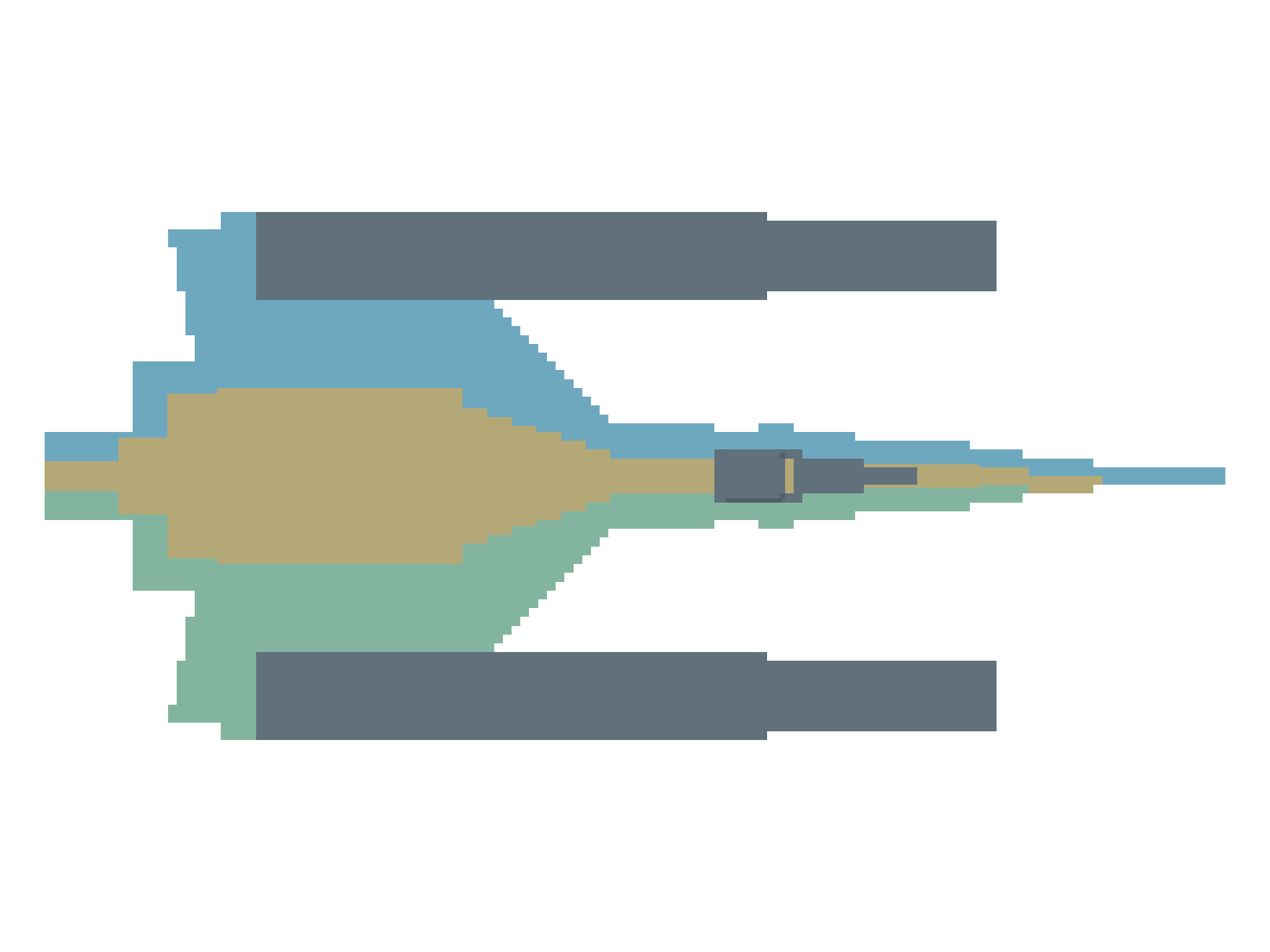 PIKE / HAMMER material-derived boarding sections