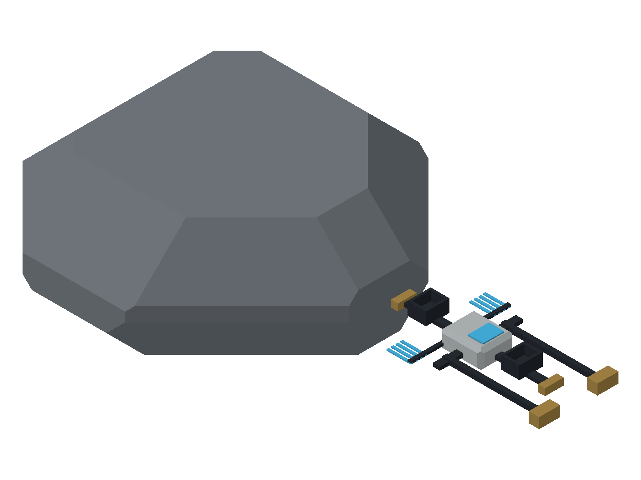 QUARRY / ORE MINE / DEPOSIT 1 — three-quarter view from above