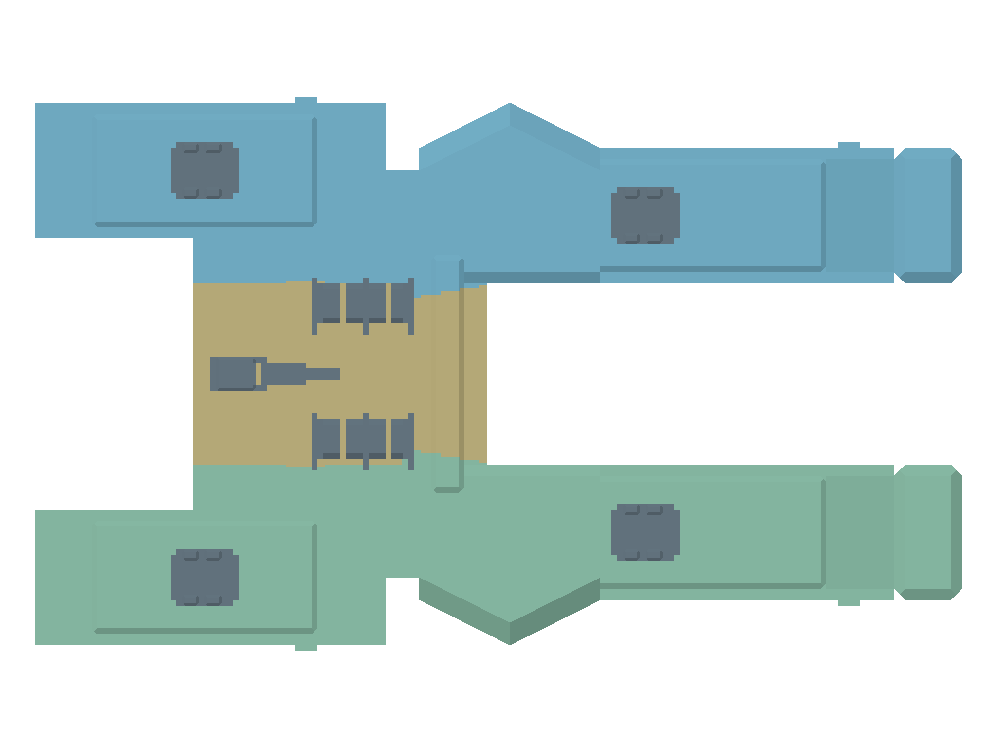 BOLLARD material-derived boarding sections