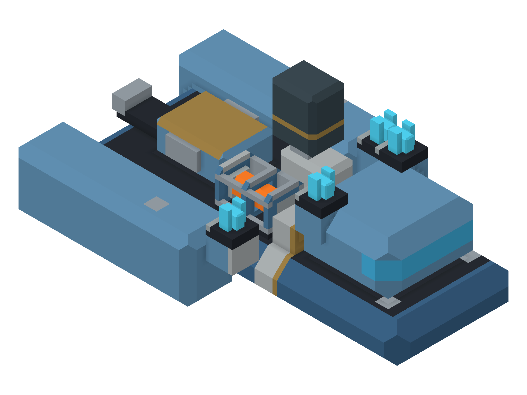PORTER / FIELD SERVICE — three-quarter view from above