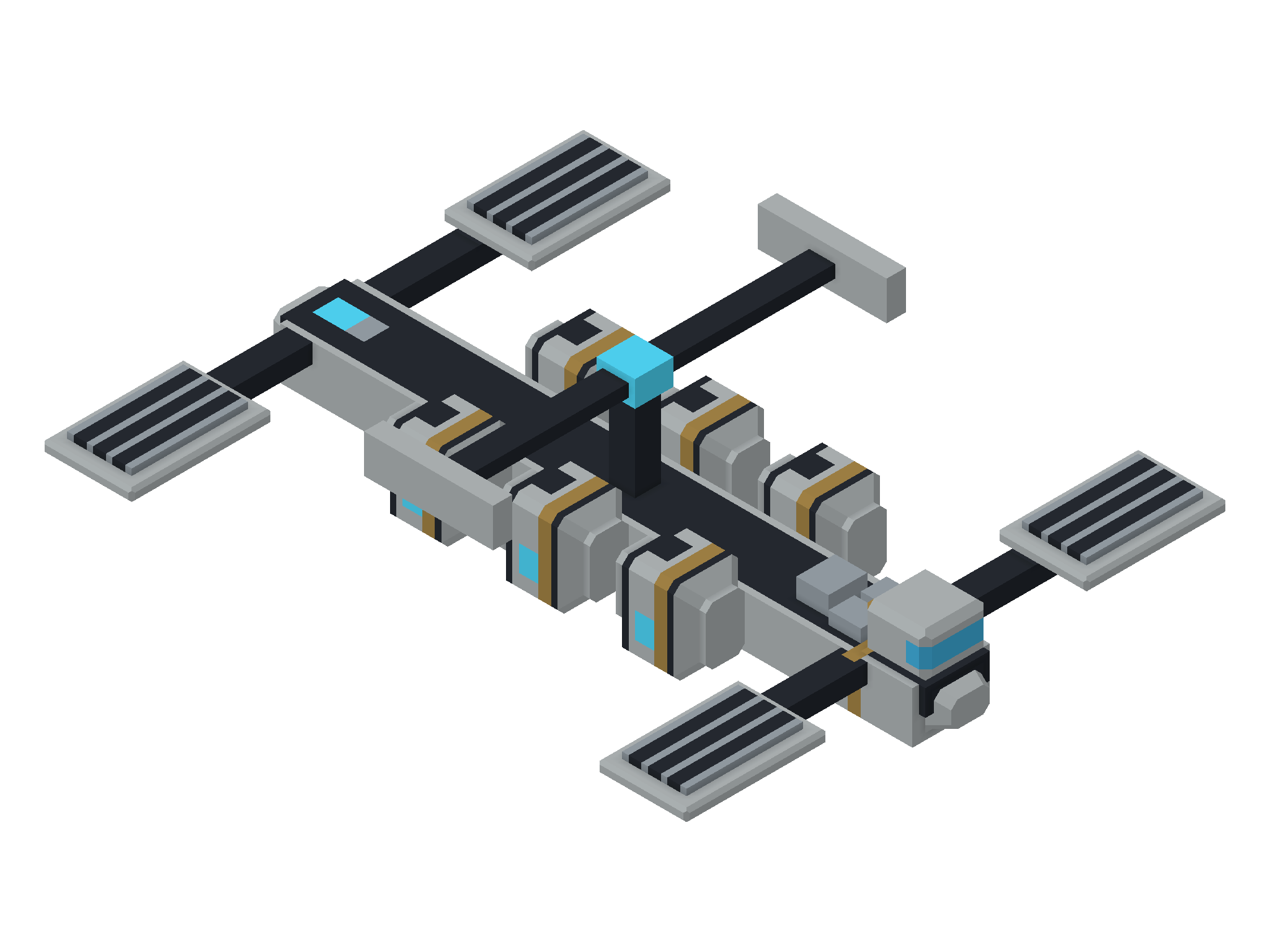 HELIOS / stellar collector — three-quarter view from above