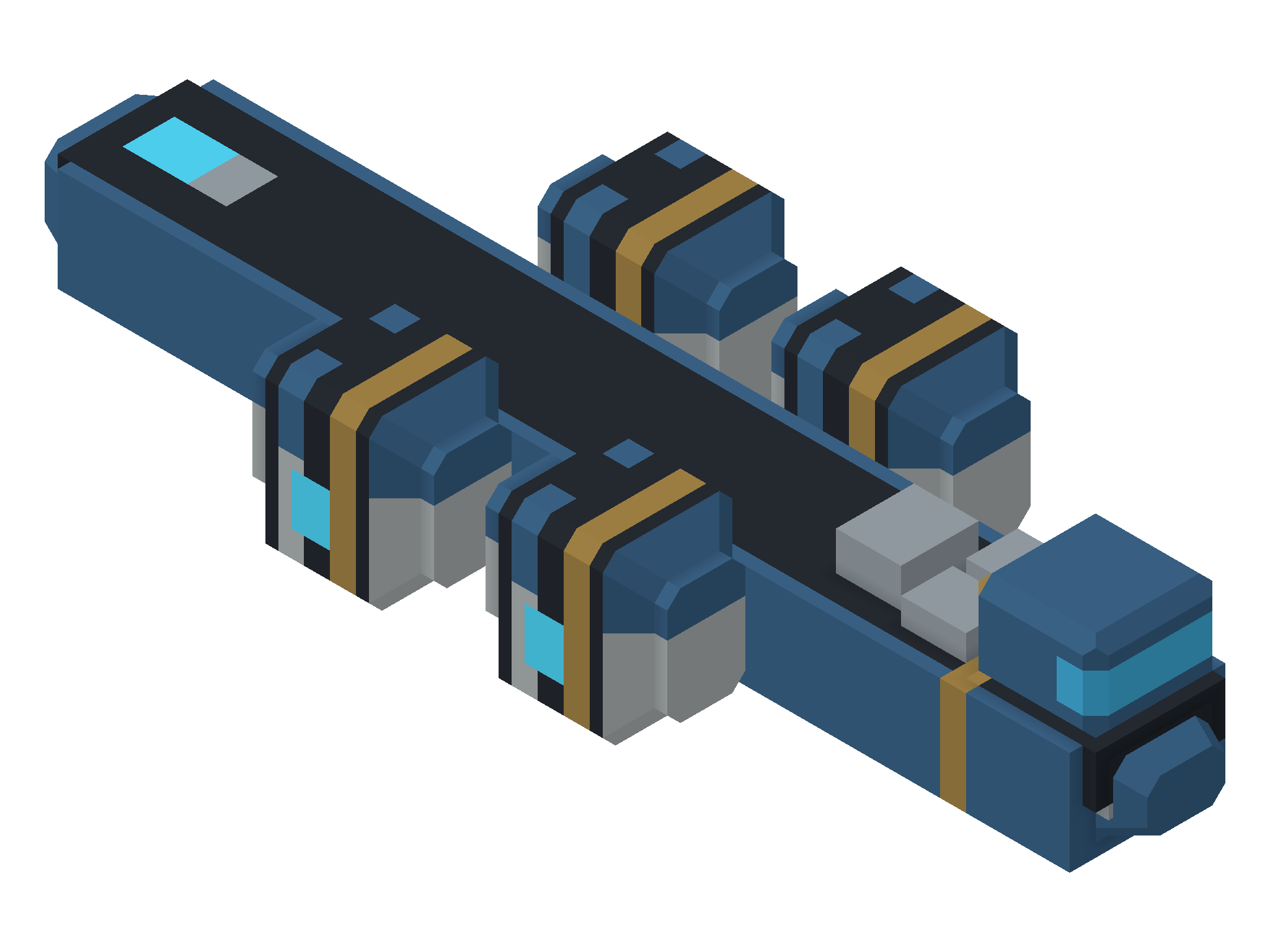 COURIER / fast replenisher — three-quarter view from above