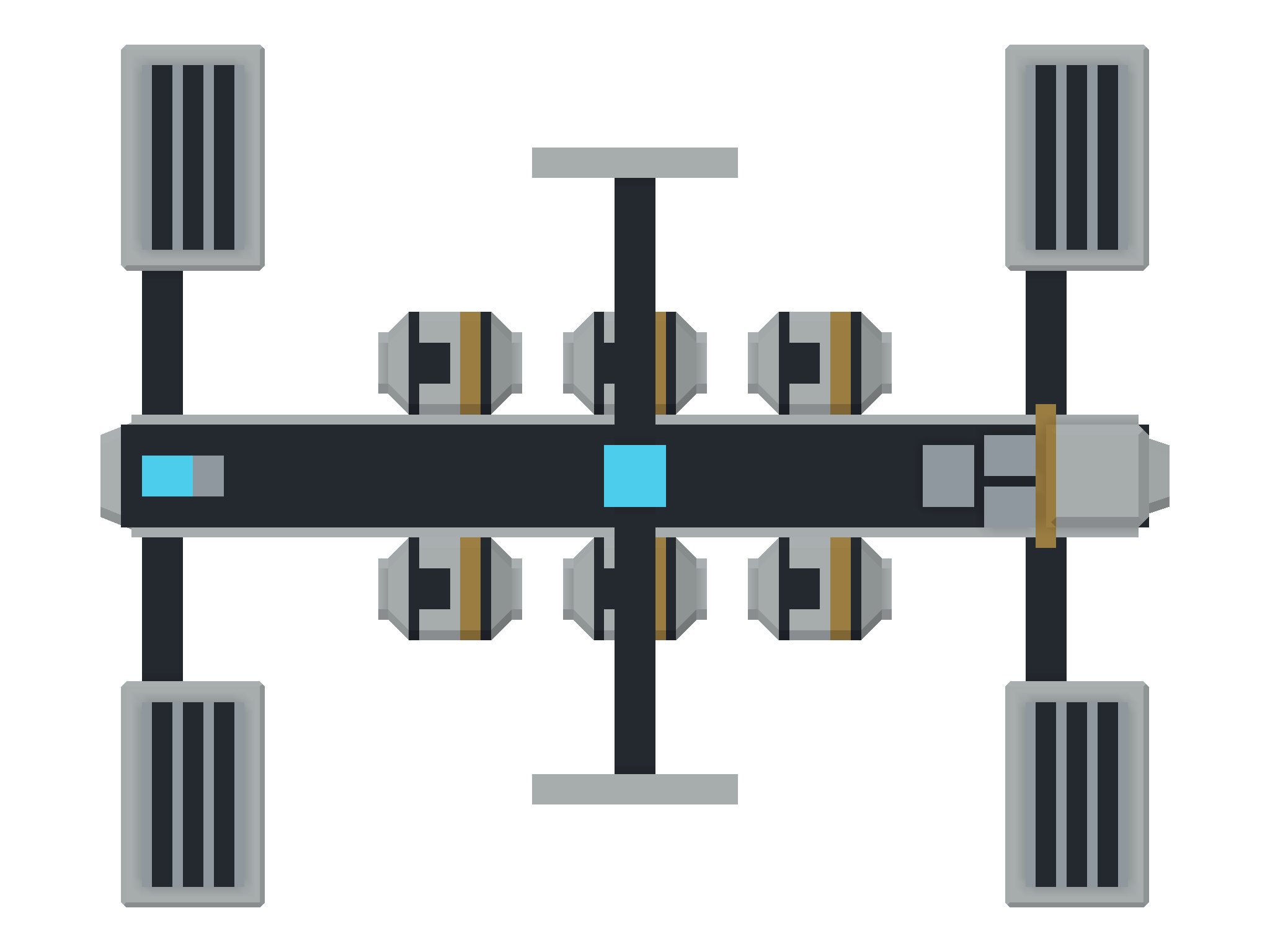 Top view of HELIOS / stellar collector