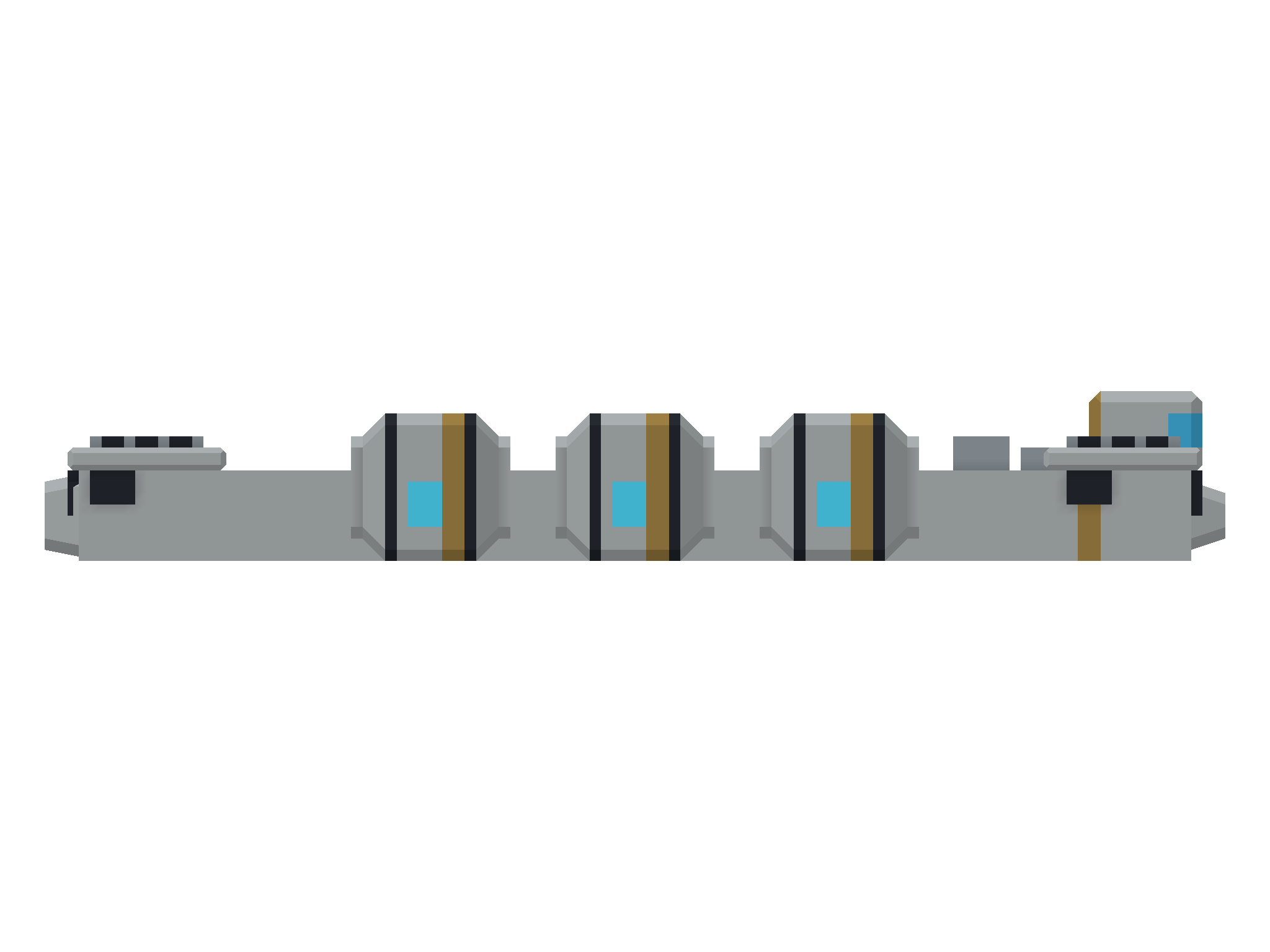 CITADEL / military fuel depot side view