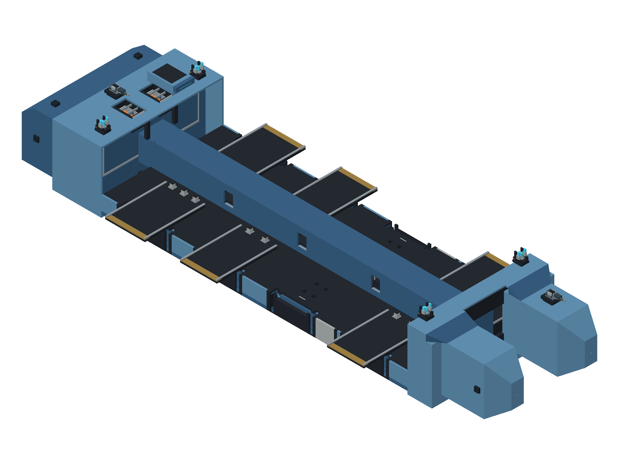 KITE / RACK — three-quarter view from above