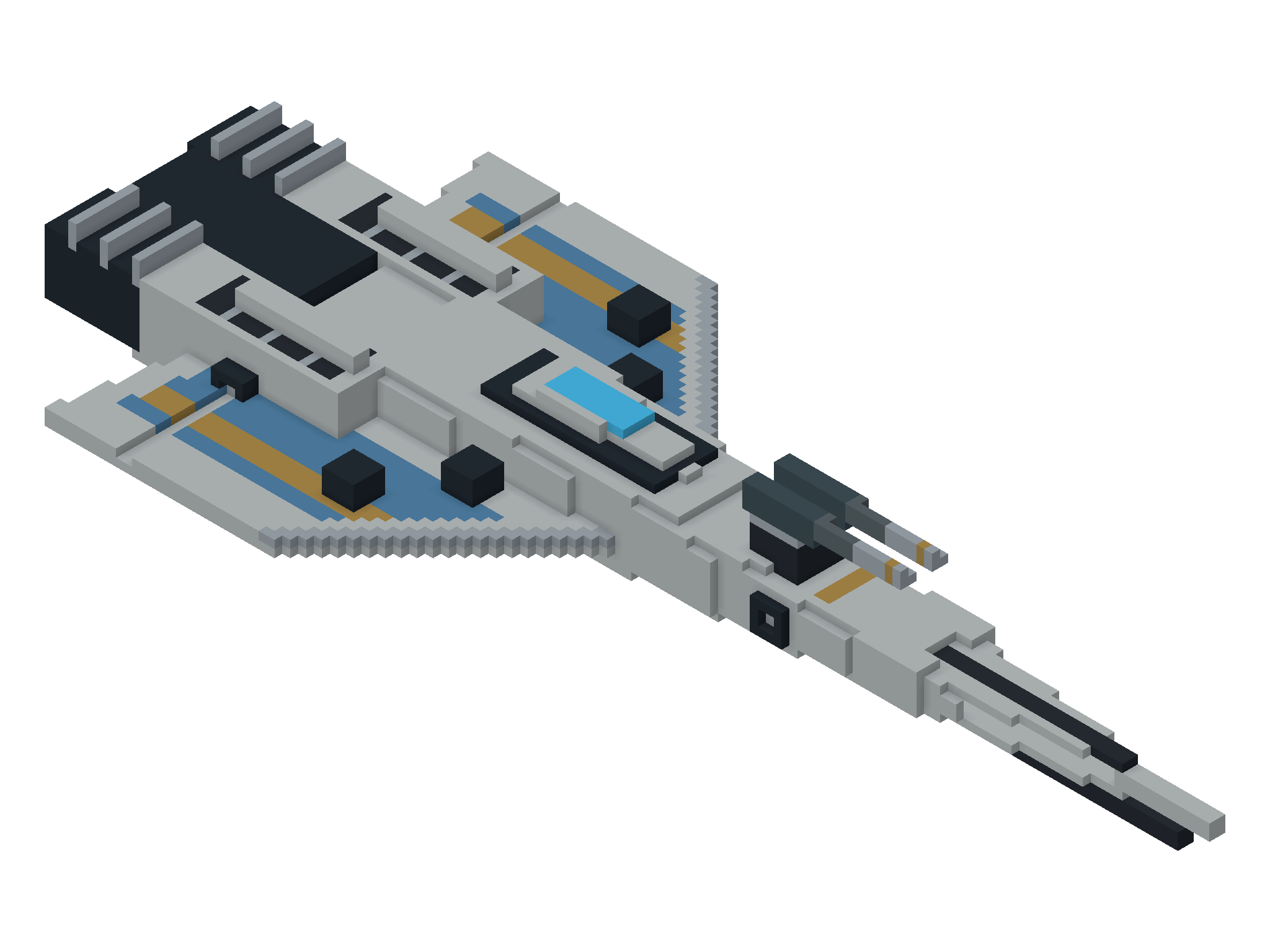 TALON / RAZOR — three-quarter view from above
