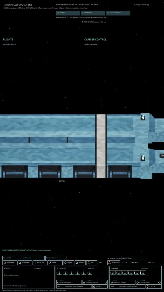 Fighter launch — development footage